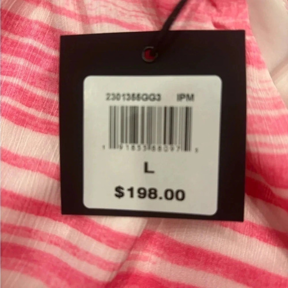 Trina Turk Zuri 2 Pink Striped Mini Dress NWT Size L - Picture 5 of 10